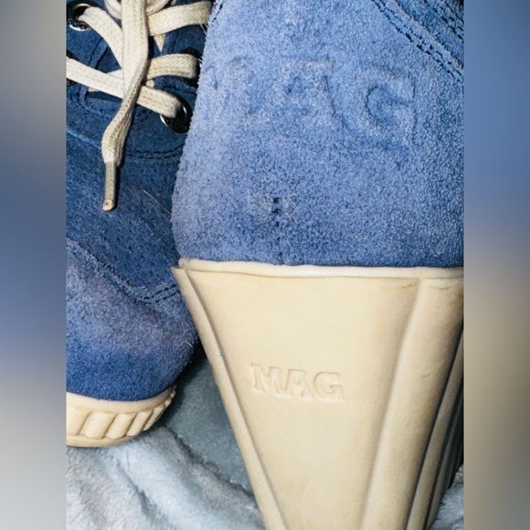 MAG BLUE SUEDE 3in heel shoes size 39 - Picture 9 of 15